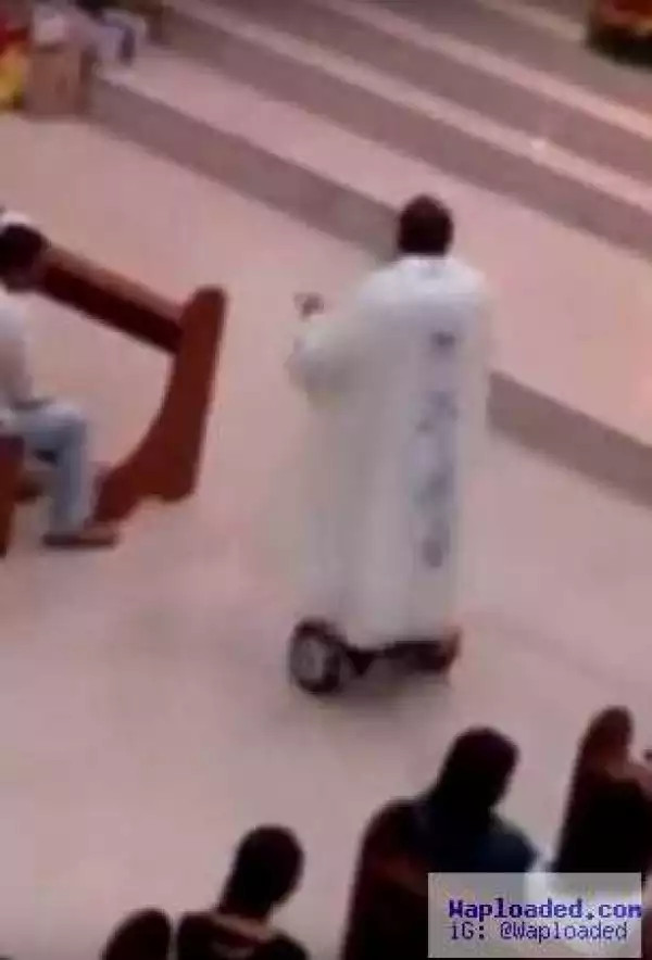 Catholic Church Suspends Priest Caught Preaching Christmas Sermon on a Hoverboard